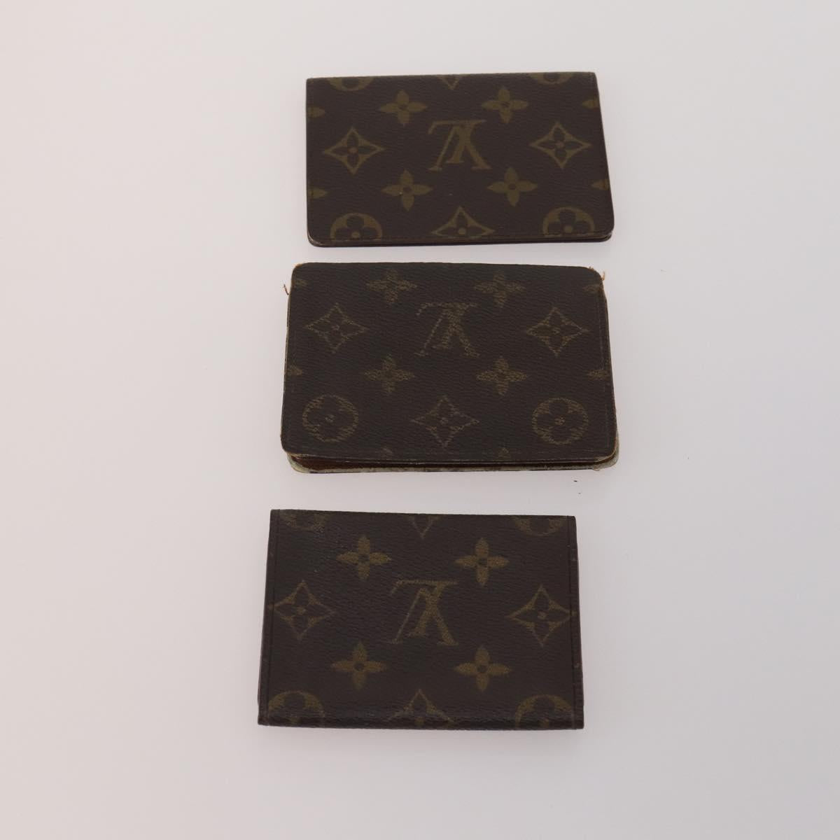 LOUIS VUITTON Monogram Card Case 10 Set LV Auth CB306