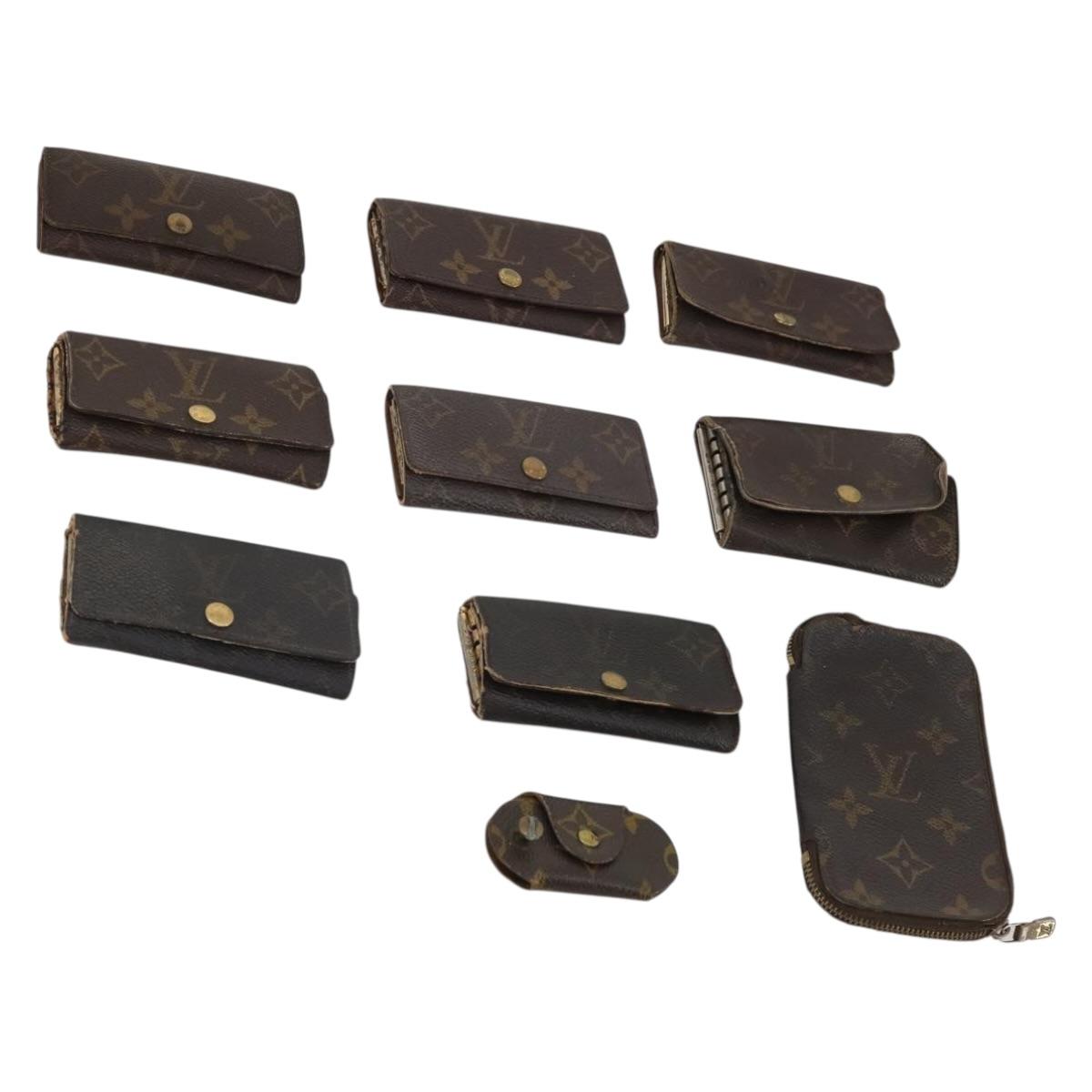 LOUIS VUITTON Monogram Key Case 10 Set LV Auth CB307