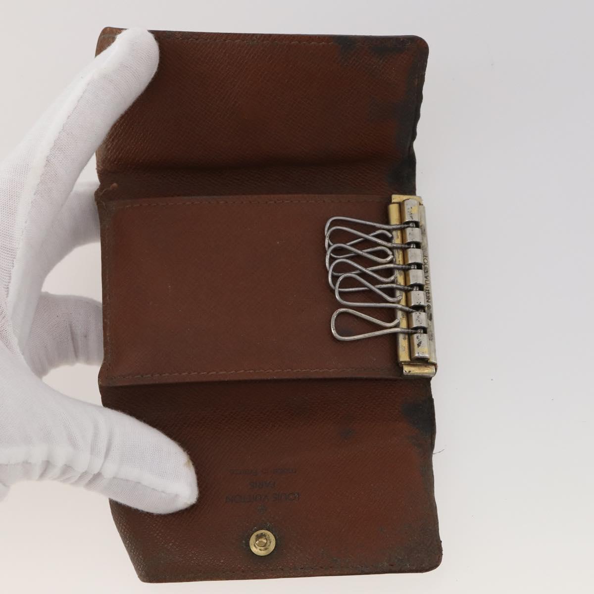 LOUIS VUITTON Monogram Key Case 10 Set LV Auth CB307