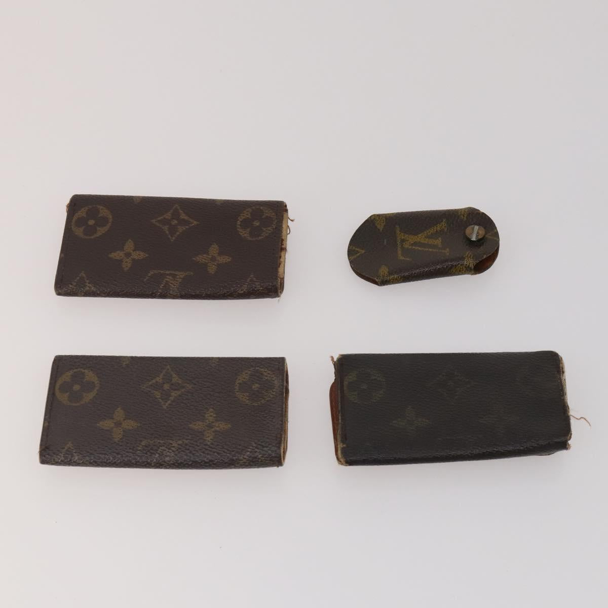LOUIS VUITTON Monogram Key Case 10 Set LV Auth CB307