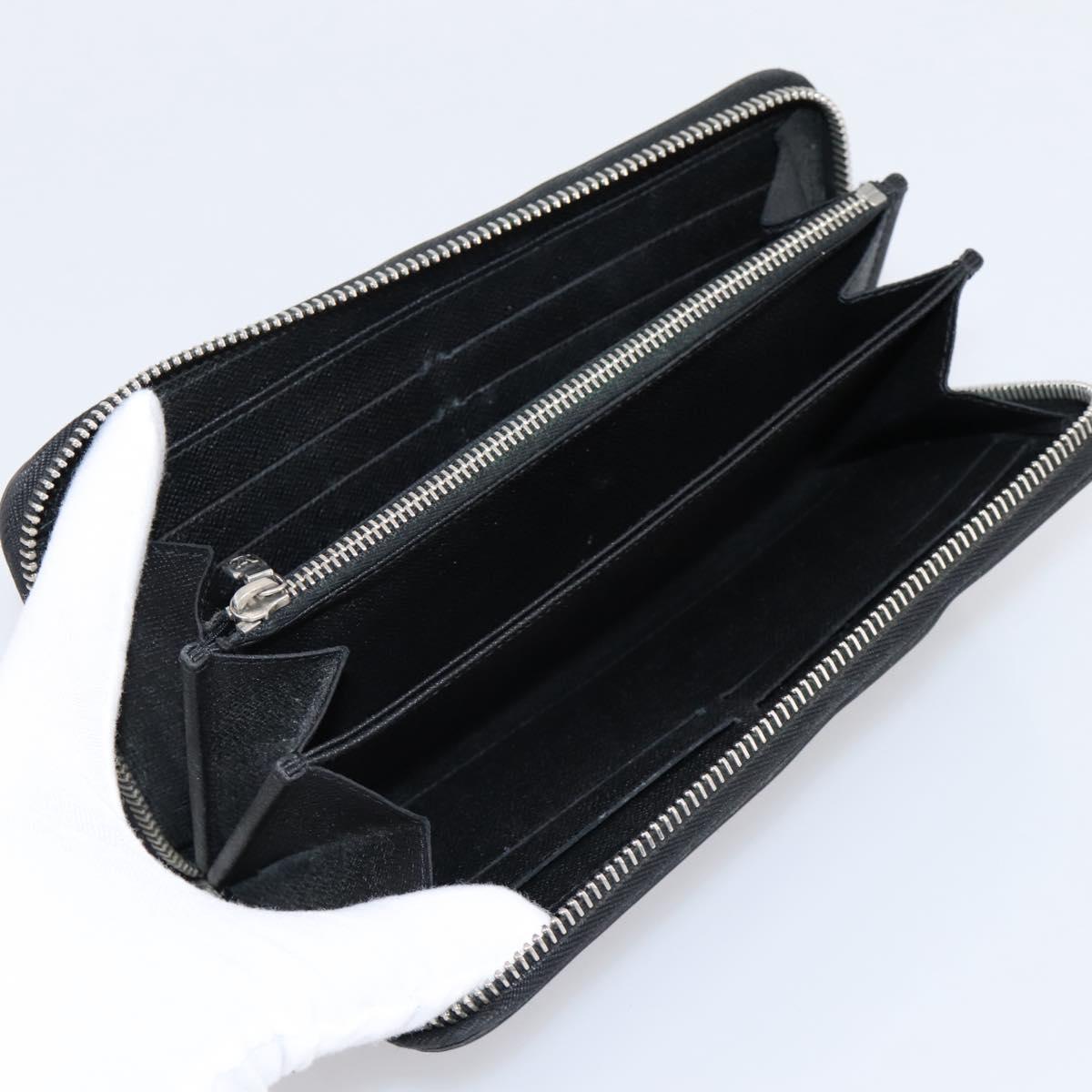 LOUIS VUITTON Epi Long Wallet 10 Set Black Brown Yellow LV Auth CB320