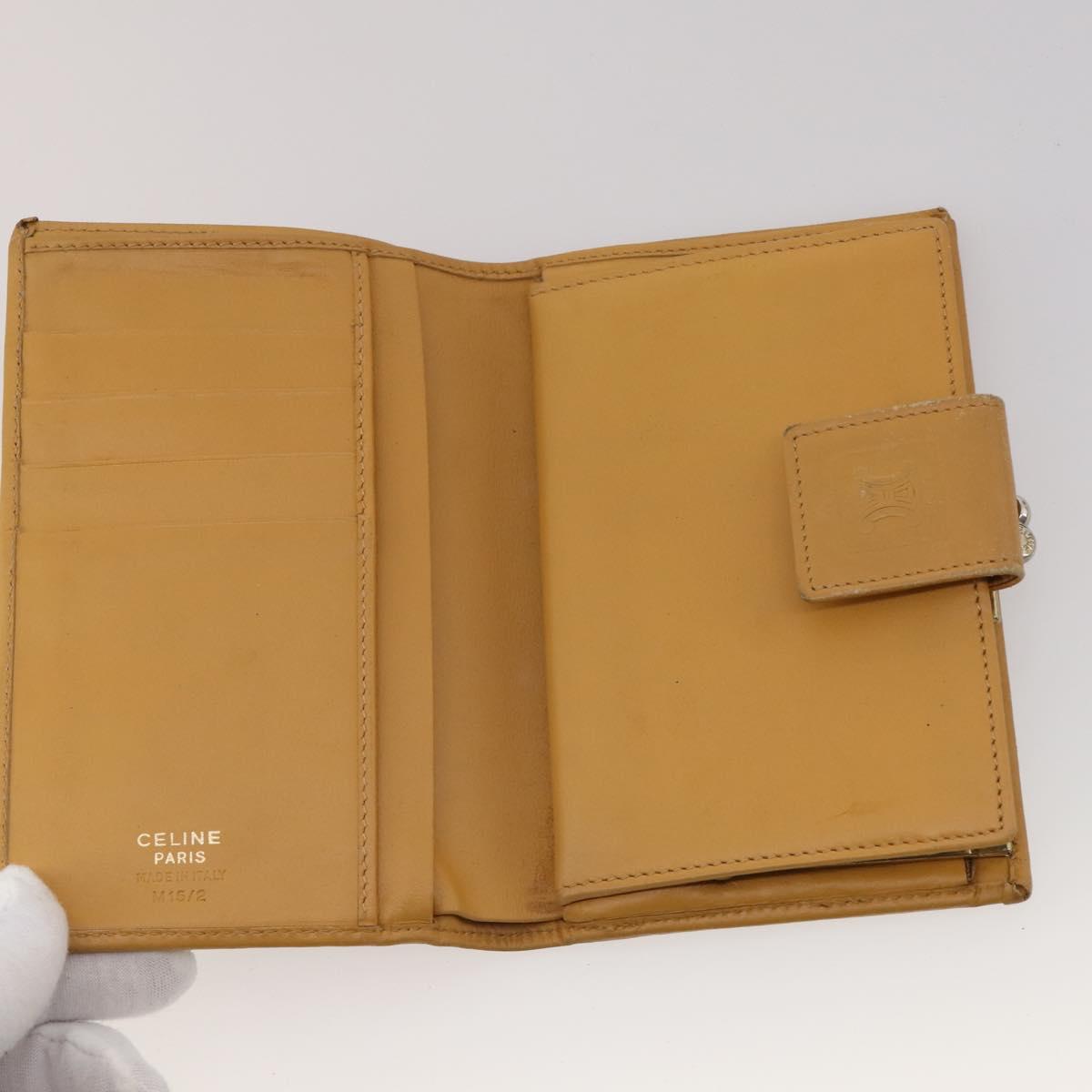 CELINE Macadam Canvas Wallet PVC Leather 10 Set Brown Beige Black Auth CB323