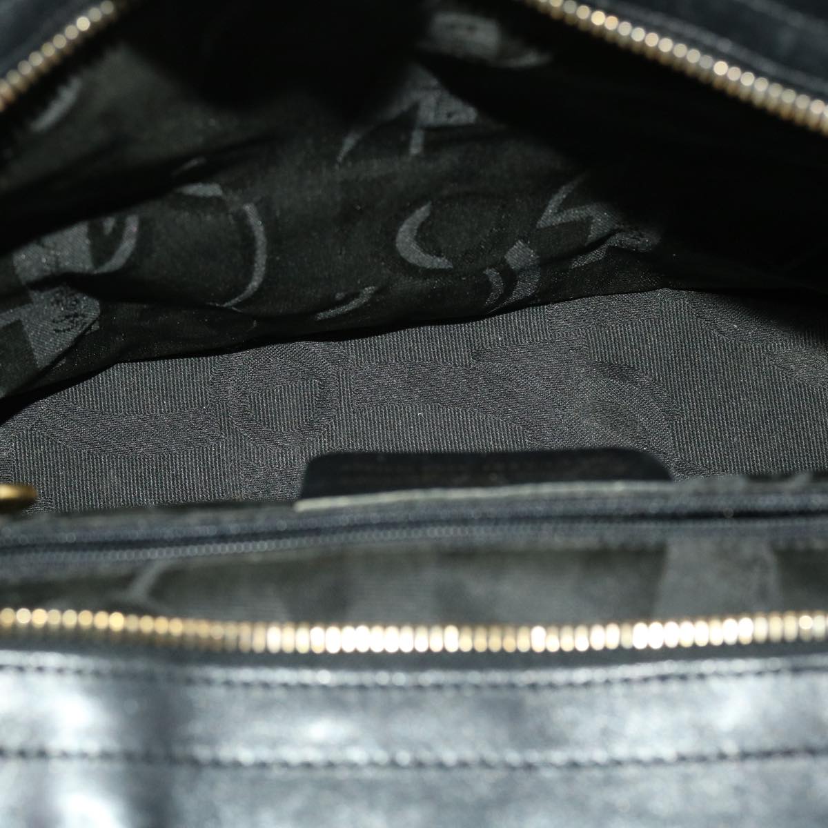 Salvatore Ferragamo Hand Bag Nylon Black AU-21-5251 Auth cl499