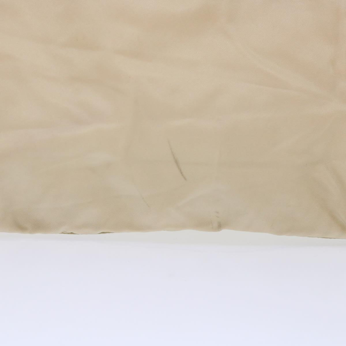 PRADA Hand Bag Nylon Beige Auth cl707