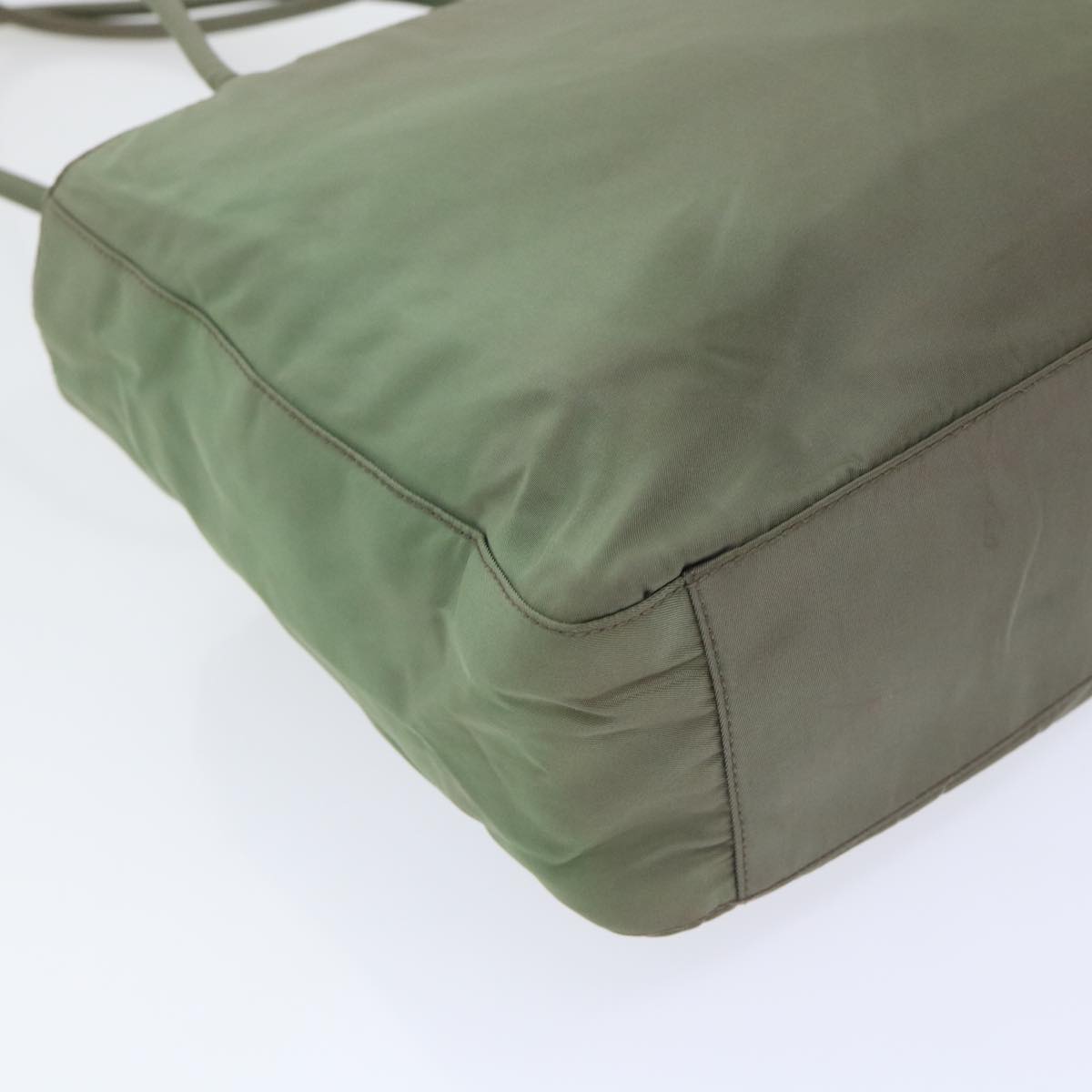 PRADA Shoulder Bag Nylon Khaki Auth cl711