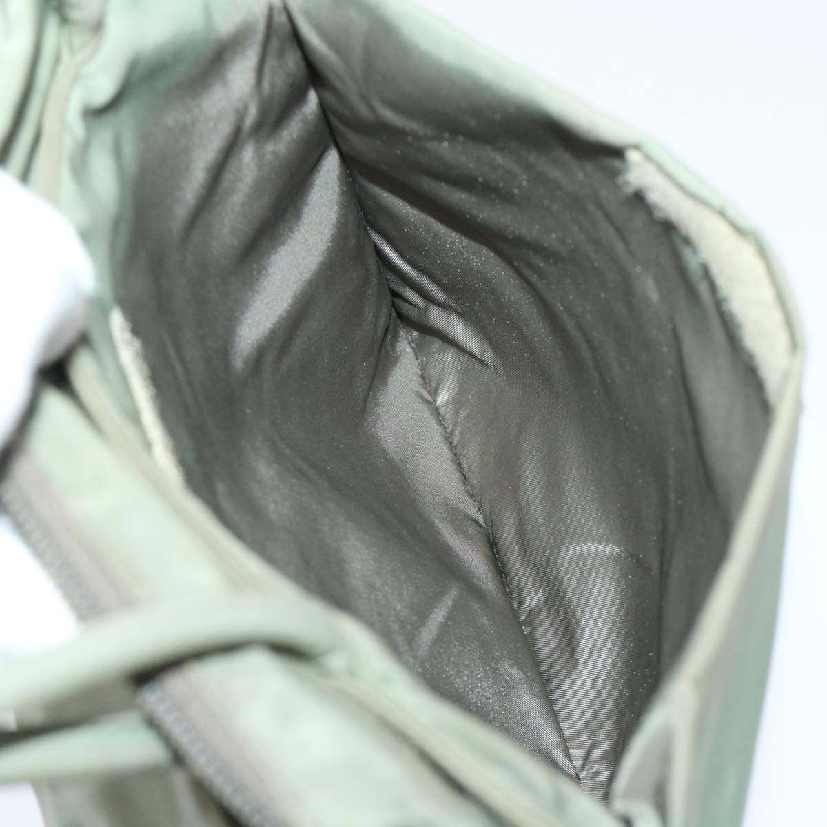 PRADA Shoulder Bag Nylon Khaki Auth cl711