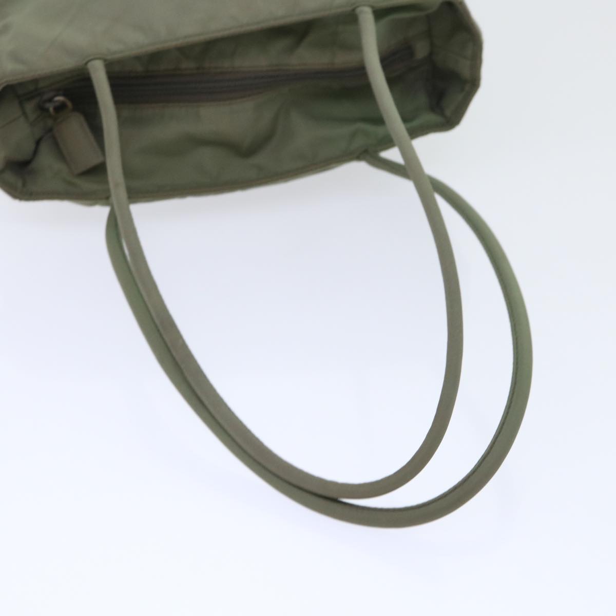 PRADA Shoulder Bag Nylon Khaki Auth cl711