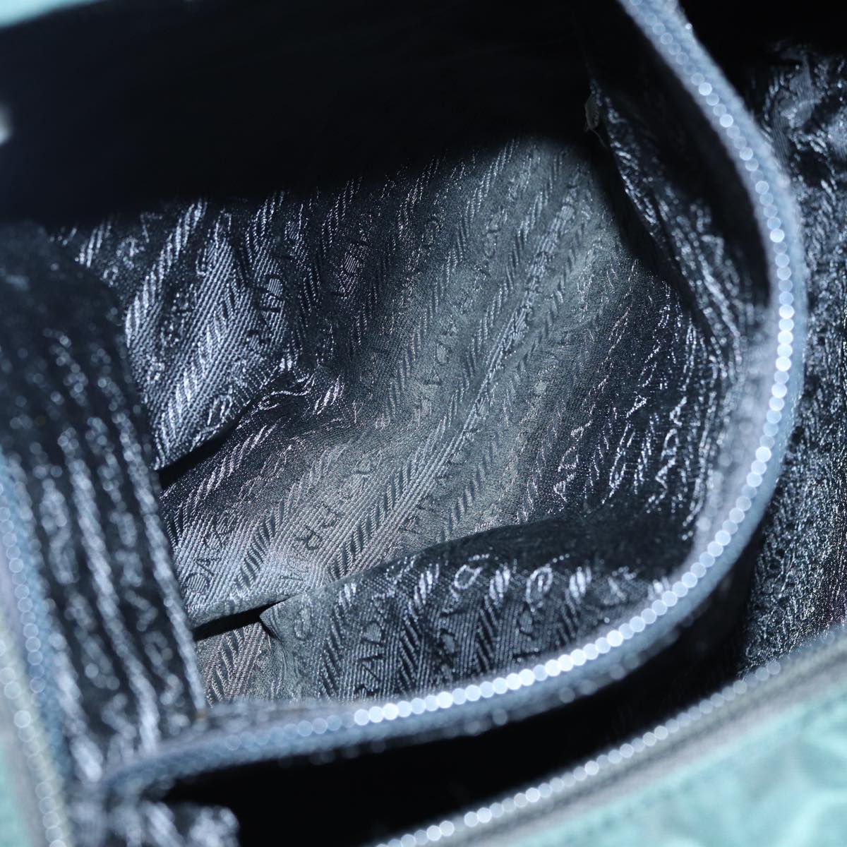 PRADA Hand Bag Nylon Khaki Auth cl840