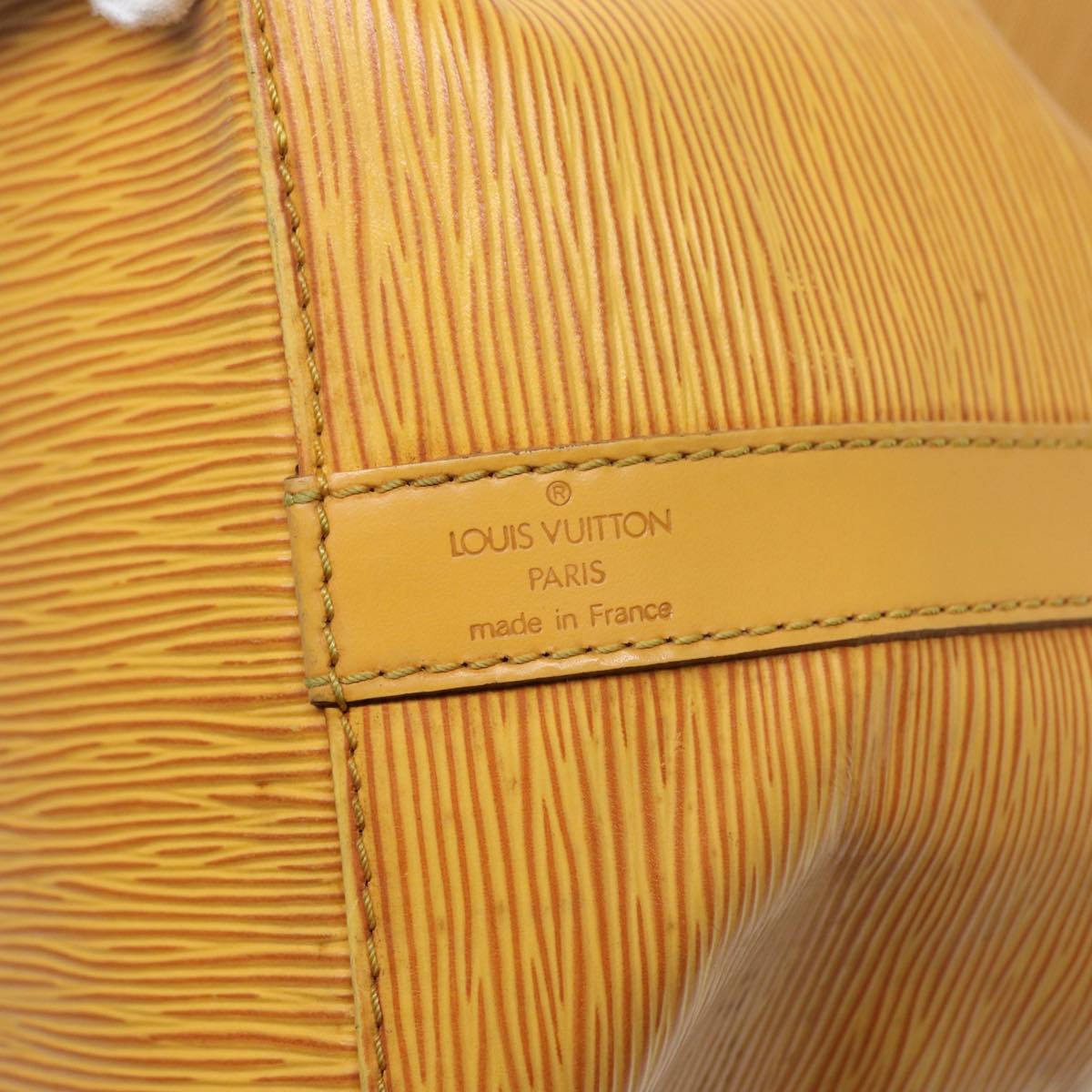 LOUIS VUITTON Epi Petit Noe Shoulder Bag Yellow M44109 LV Auth cl857