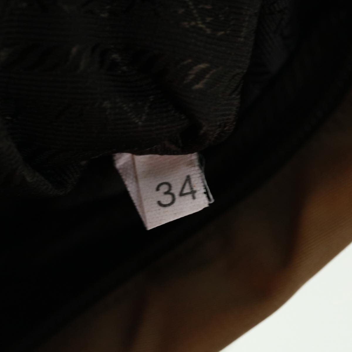 PRADA Hand Bag Nylon Khaki Auth cr603