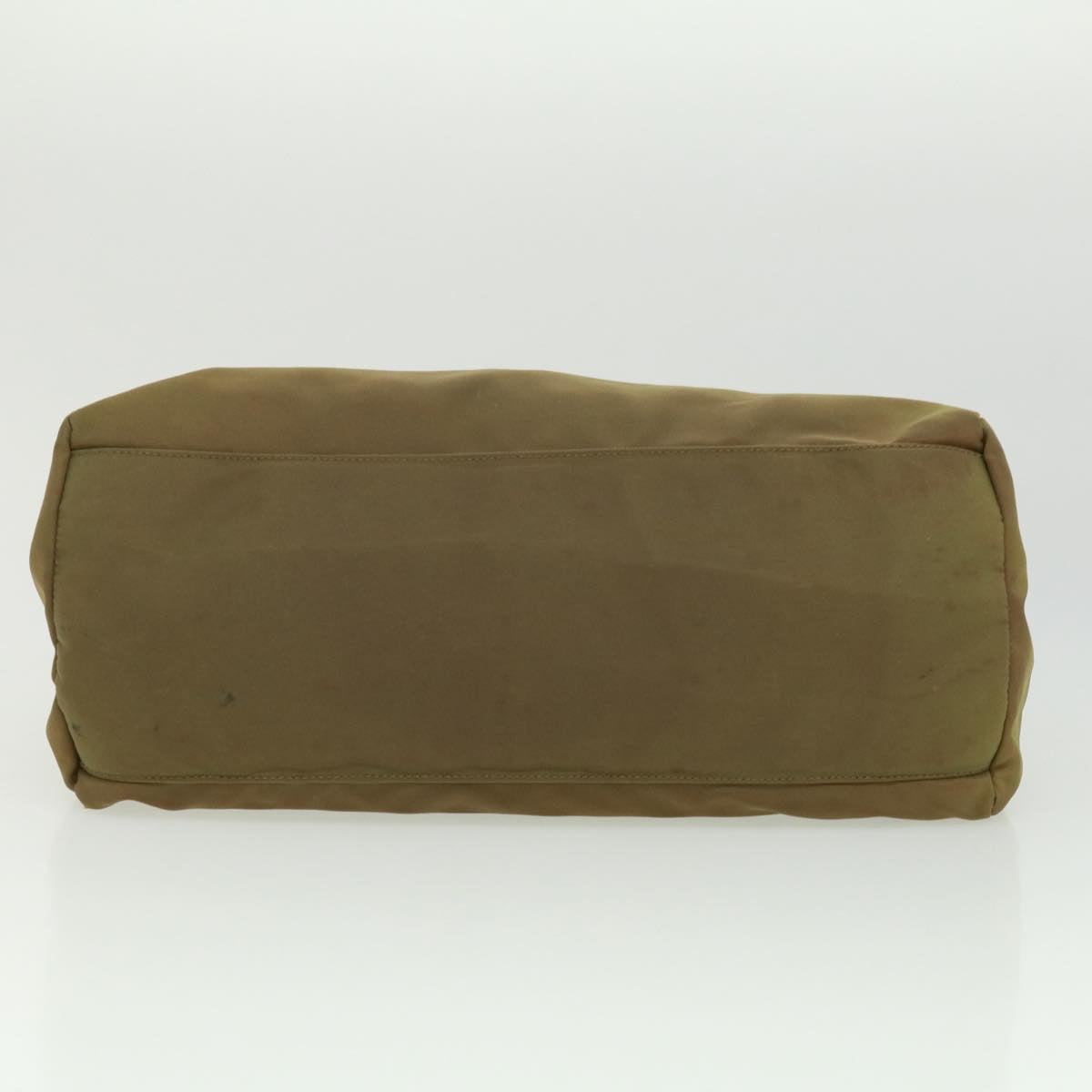 PRADA Hand Bag Nylon Khaki Auth cr603