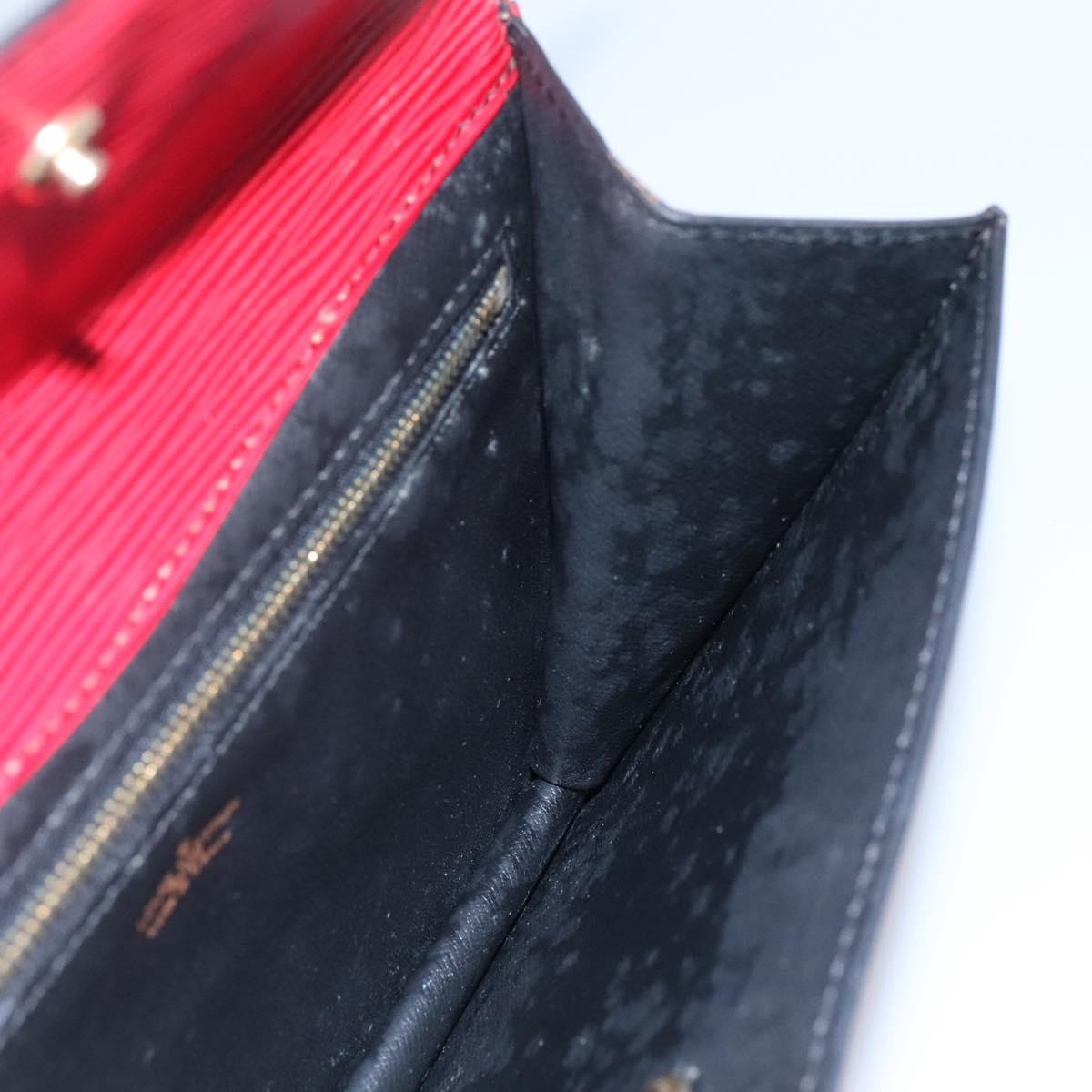 LOUIS VUITTON Epi Montaigne 23 Clutch Bag Red M52667 LV Auth EC007