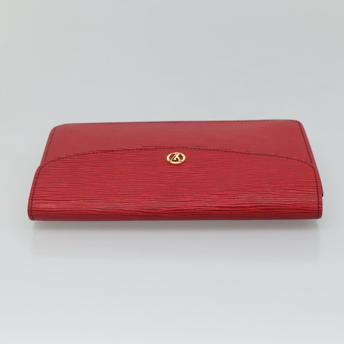 LOUIS VUITTON Epi Montaigne 23 Clutch Bag Red M52667 LV Auth EC007