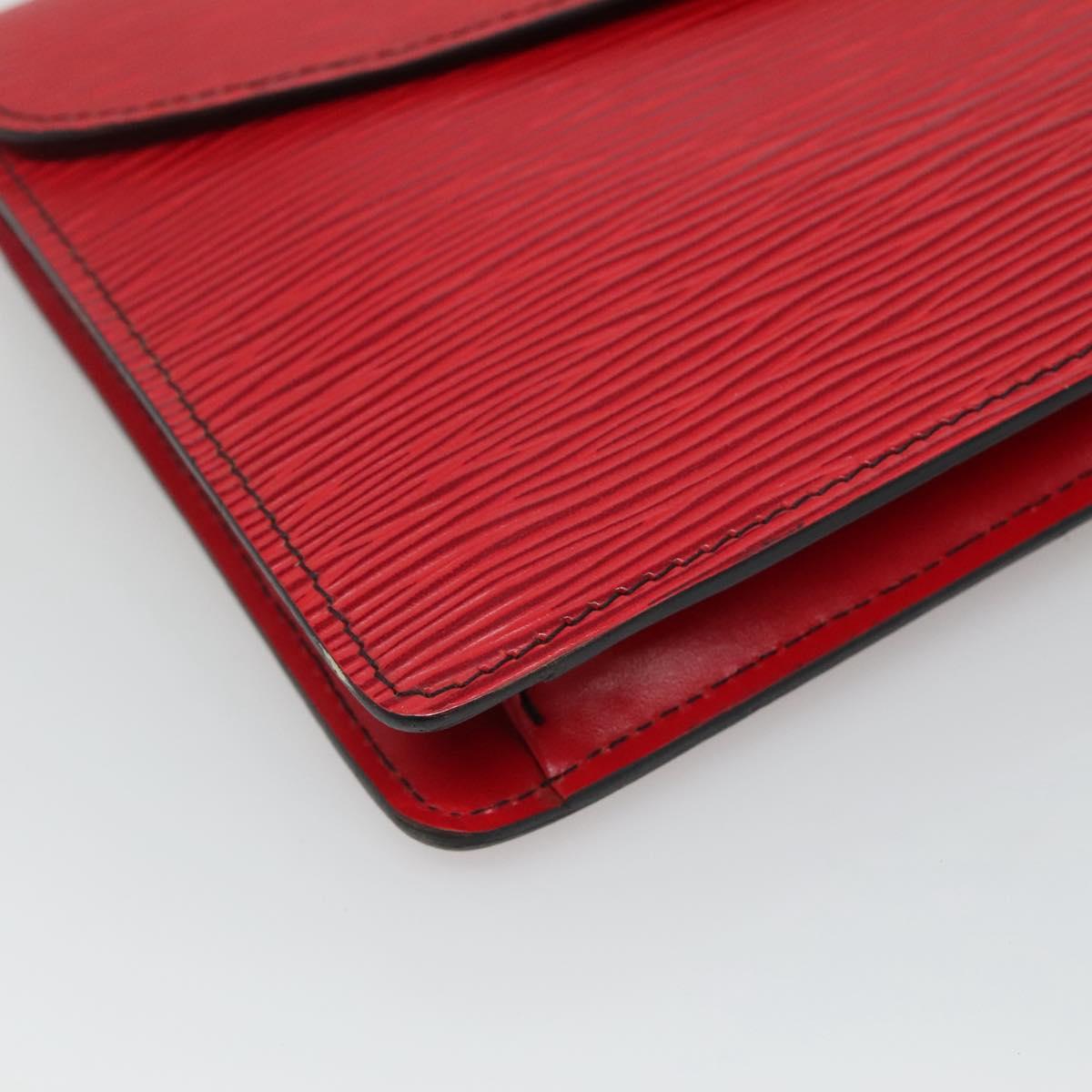 LOUIS VUITTON Epi Montaigne 23 Clutch Bag Red M52667 LV Auth EC007