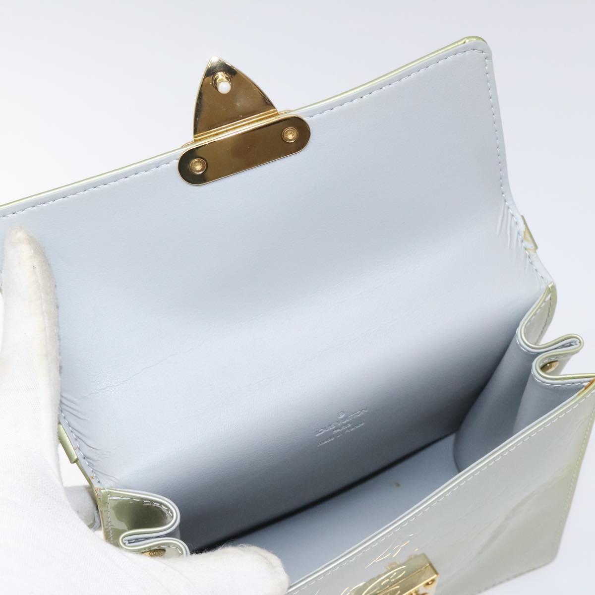 LOUIS VUITTON Monogram Vernis Spring Street Hand Bag Gris M91029 LV Auth EC020