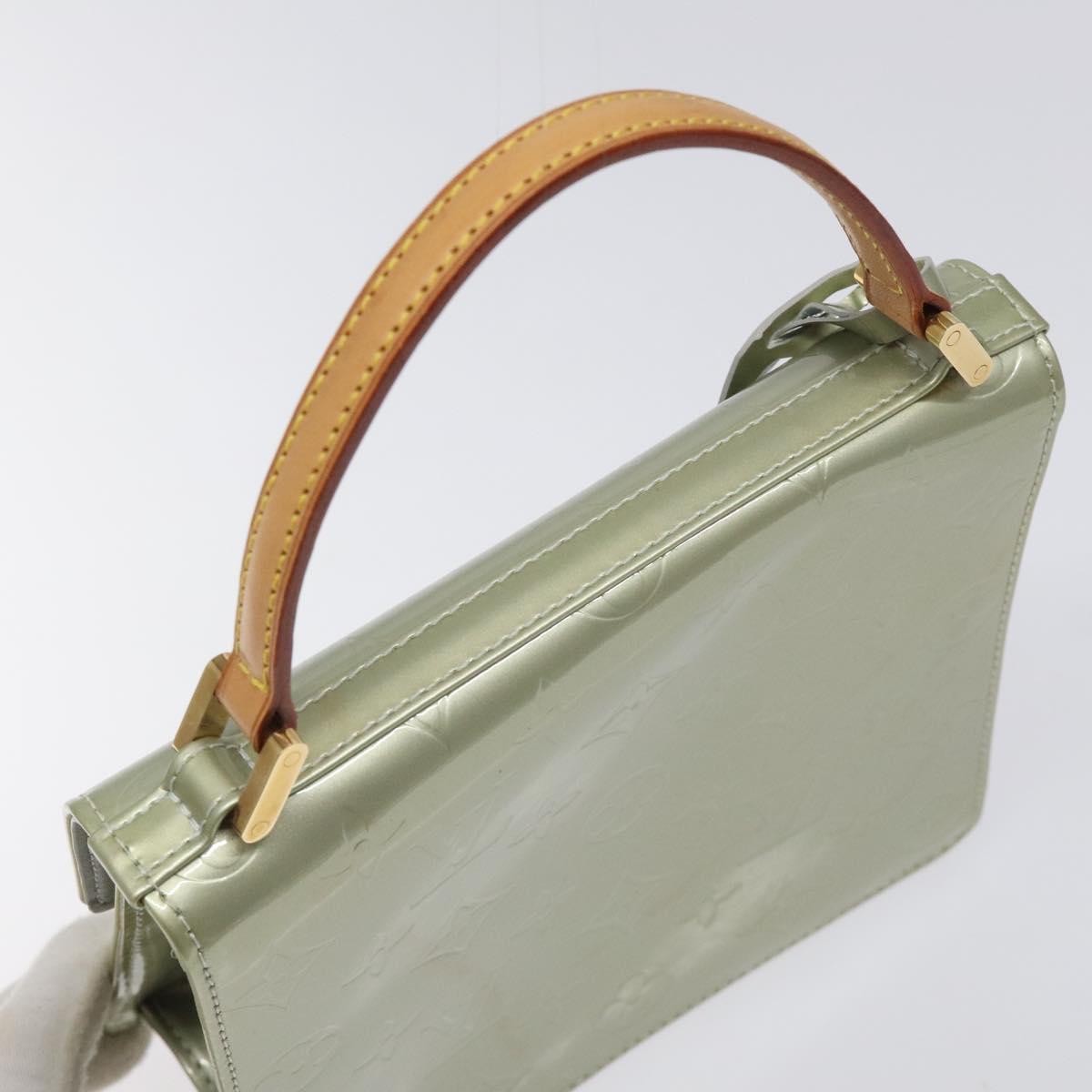 LOUIS VUITTON Monogram Vernis Spring Street Hand Bag Gris M91029 LV Auth EC020