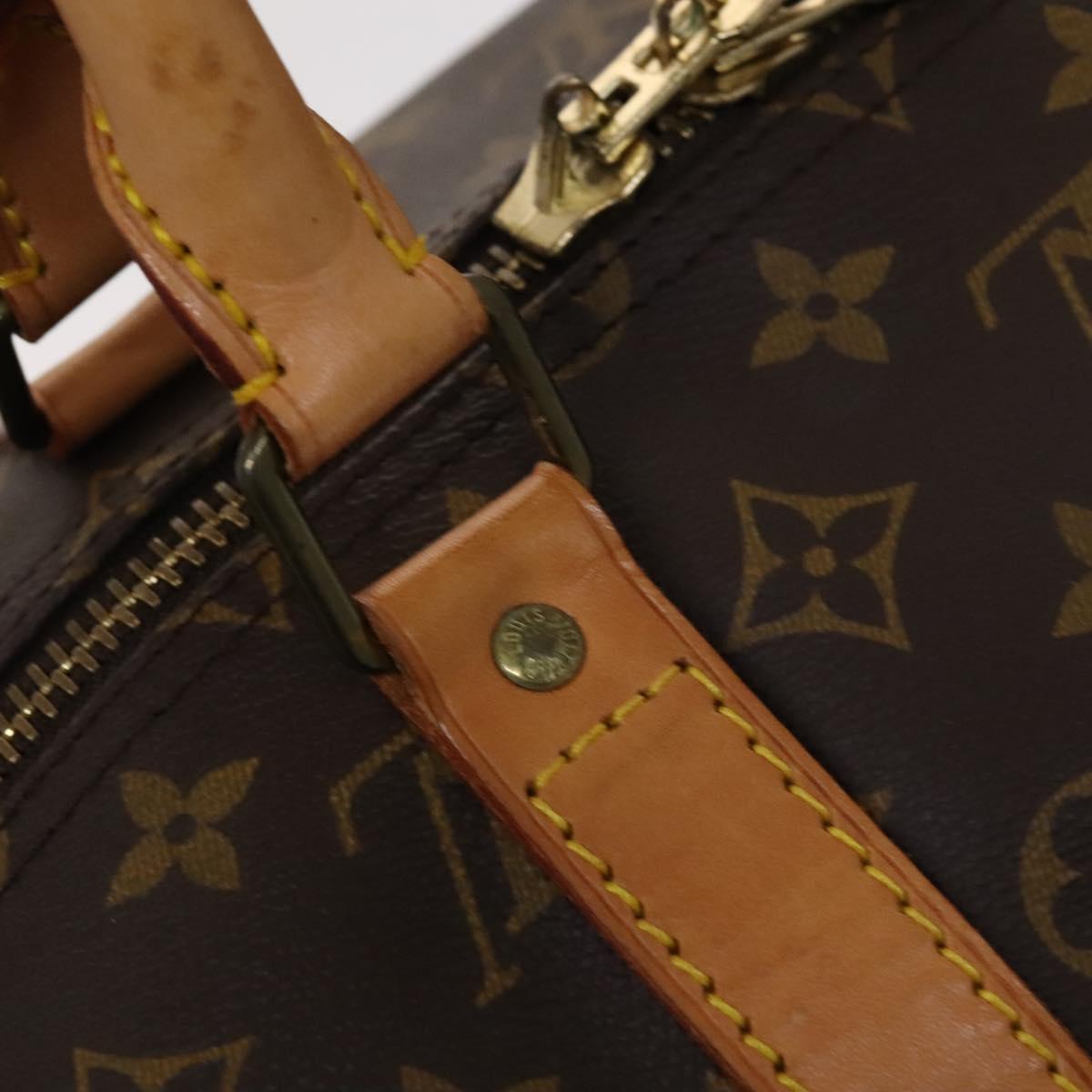 LOUIS VUITTON Monogram Keepall 55 Boston Bag M41424 LV Auth EC039