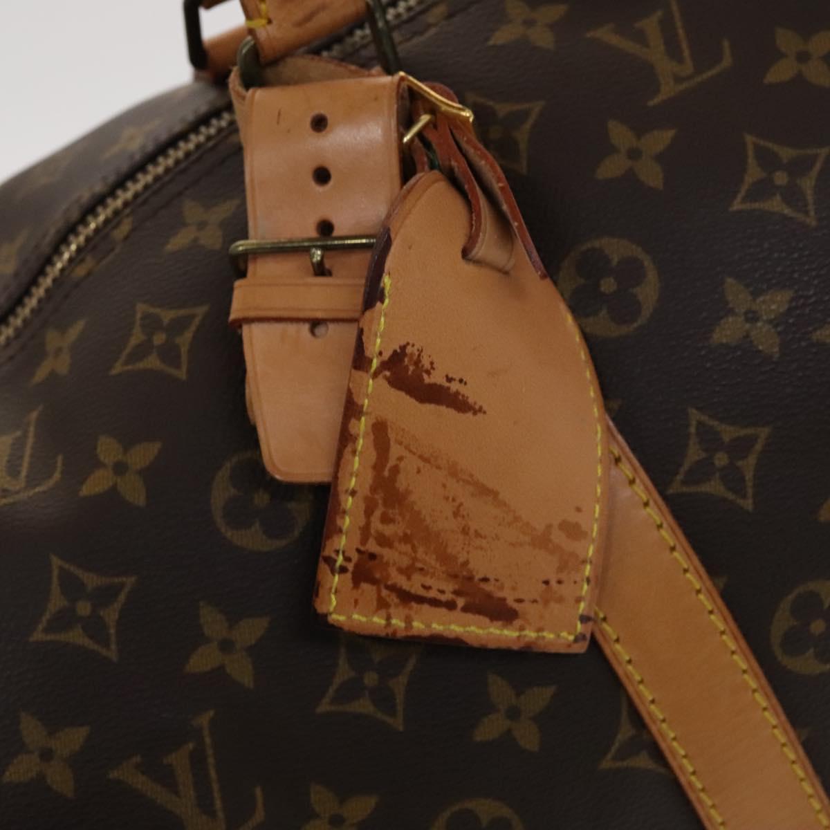 LOUIS VUITTON Monogram Keepall 55 Boston Bag M41424 LV Auth EC039
