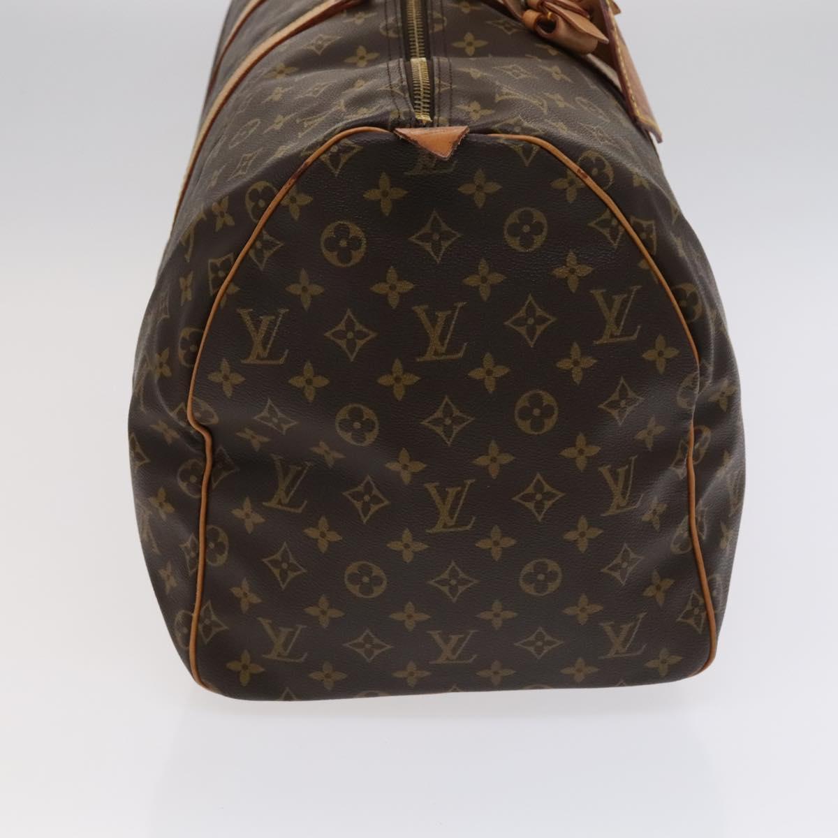 LOUIS VUITTON Monogram Keepall 55 Boston Bag M41424 LV Auth EC039