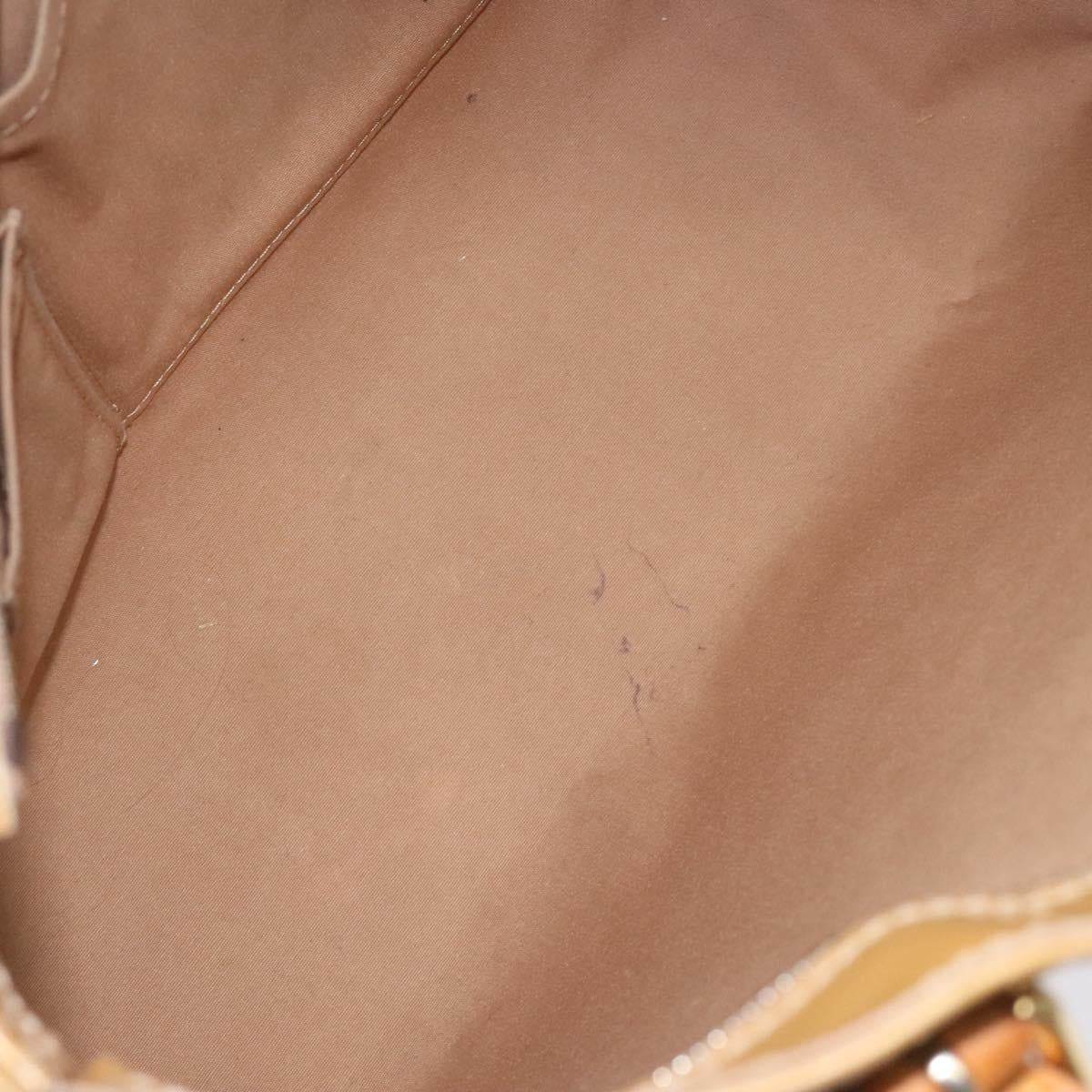 LOUIS VUITTON Monogram Vernis Brentwood Shoulder Bag Noisette M91511 Auth EC047
