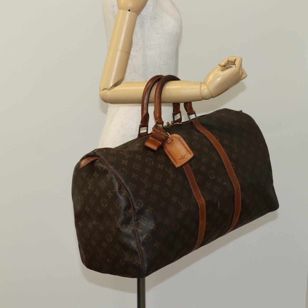 LOUIS VUITTON Monogram Keepall 50 Boston Bag M41426 LV Auth EC049