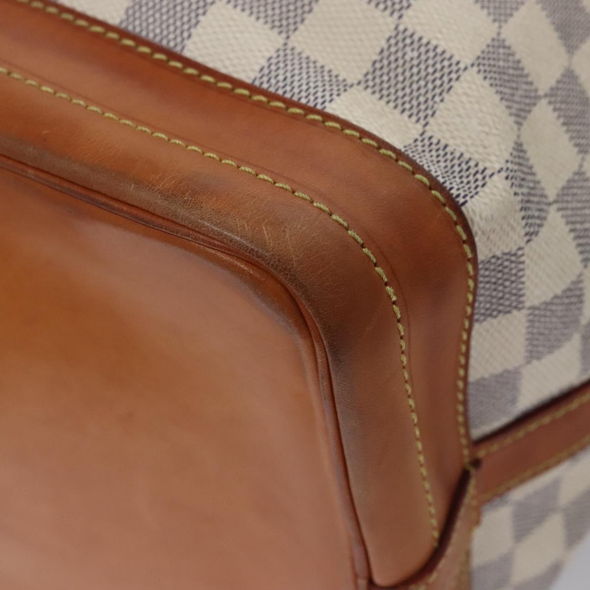 LOUIS VUITTON Damier Azur Noe Shoulder Bag N42222 LV Auth EC079