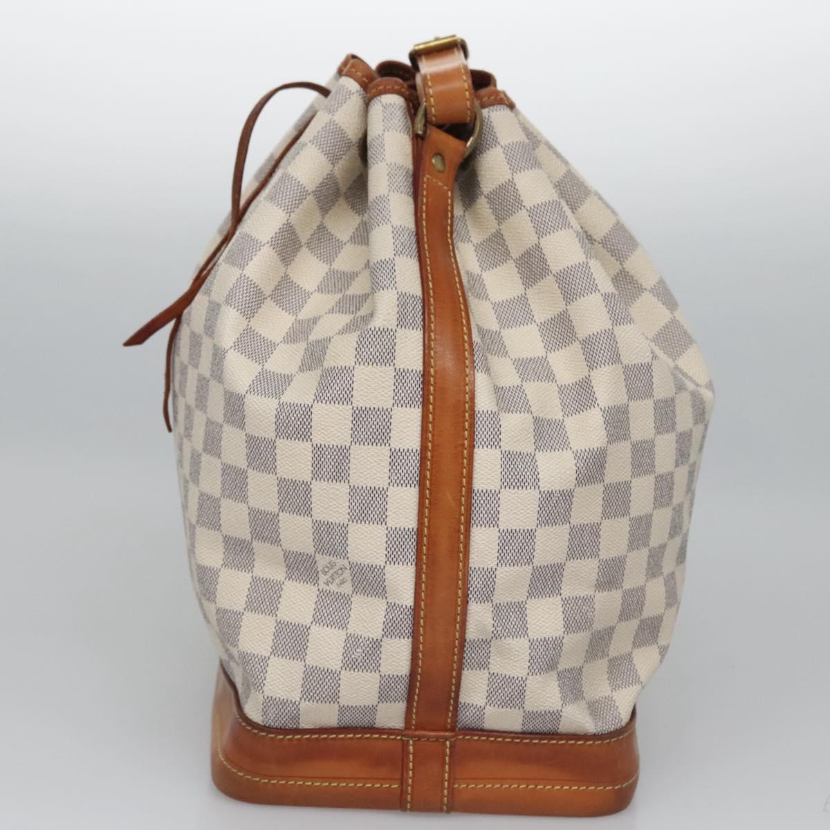 LOUIS VUITTON Damier Azur Noe Shoulder Bag N42222 LV Auth EC079