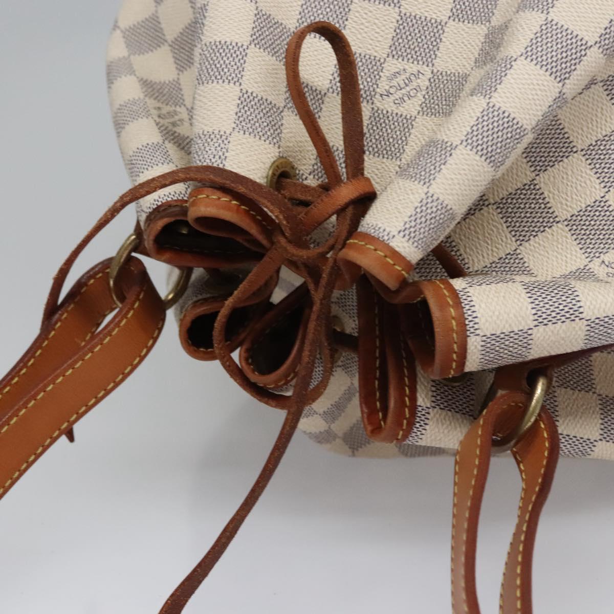 LOUIS VUITTON Damier Azur Noe Shoulder Bag N42222 LV Auth EC079