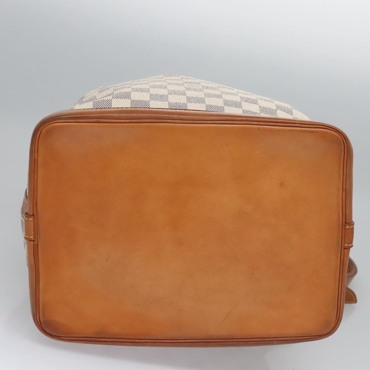 LOUIS VUITTON Damier Azur Noe Shoulder Bag N42222 LV Auth EC079