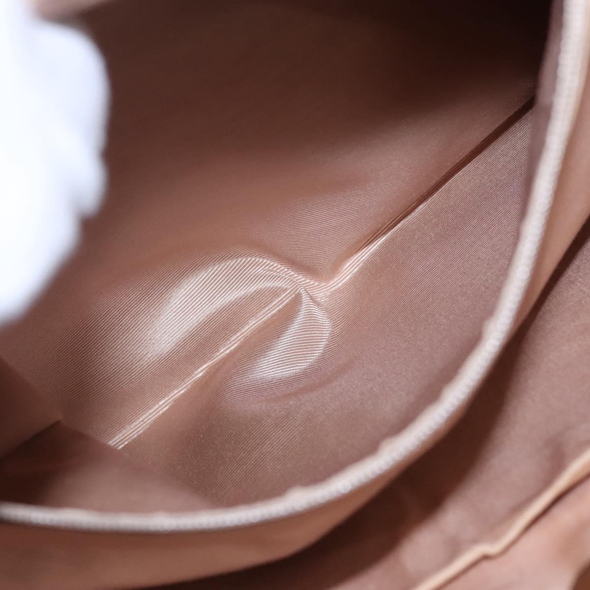 Burberrys Nova Check Shoulder Bag Canvas Beige Red gold Auth EC082