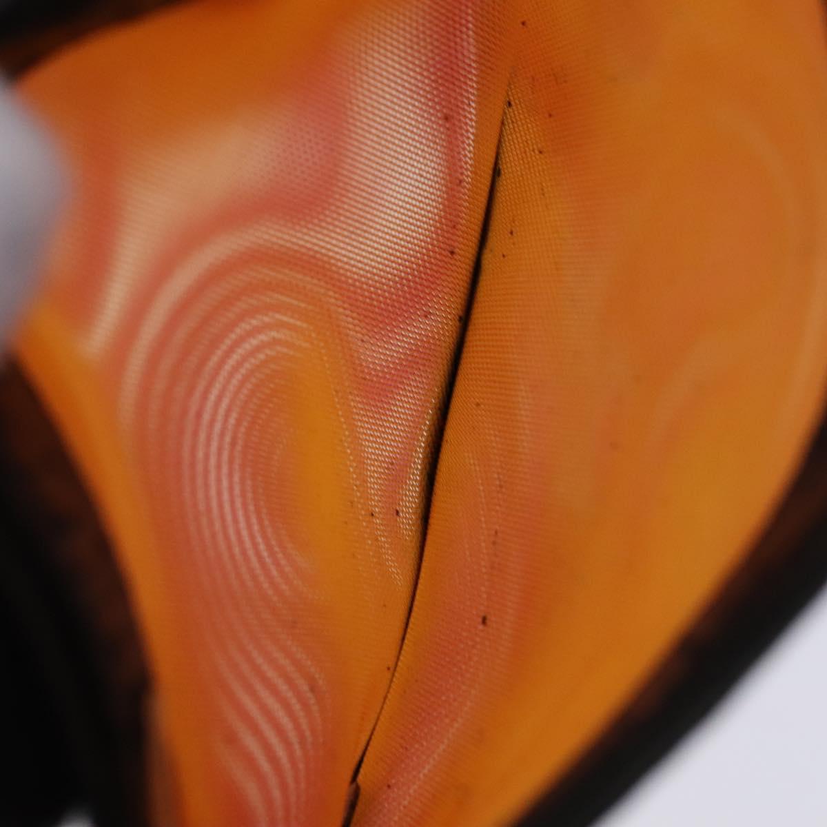 CHANEL Hand Bag Nylon Red CC Auth EC1000