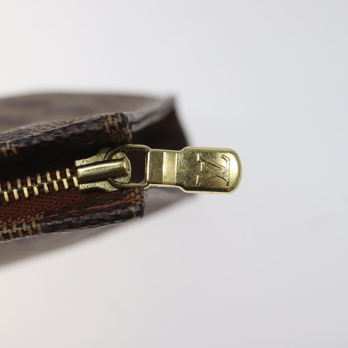 LOUIS VUITTON Damier Ebene Poche Toilette 26 Pouch N47543 LV Auth EC1007