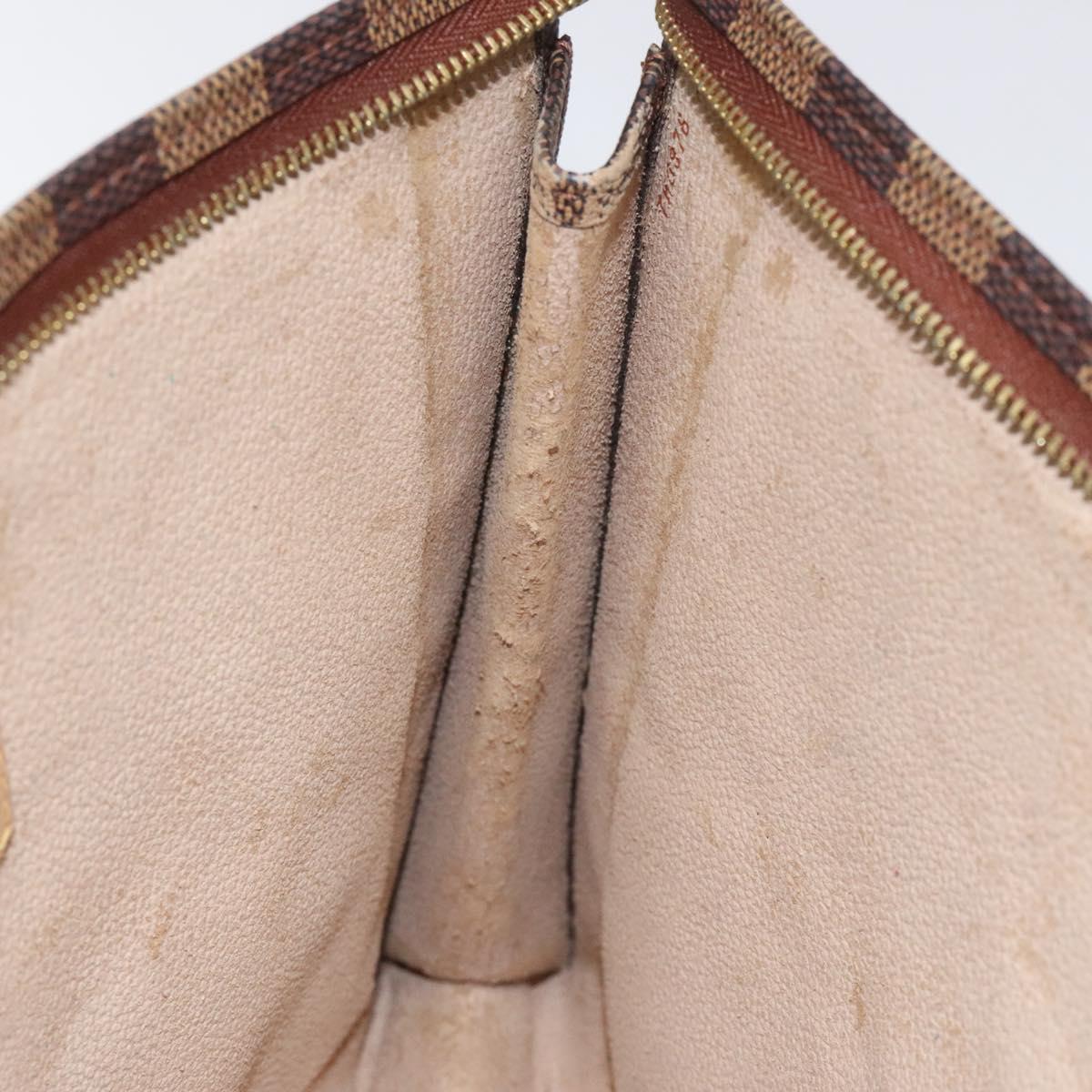 LOUIS VUITTON Damier Ebene Poche Toilette 26 Pouch N47543 LV Auth EC1007