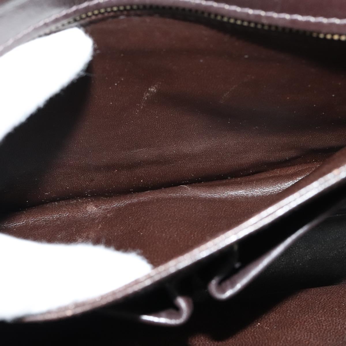 CELINE C Sulky Shoulder Bag Canvas Beige Auth EC1017