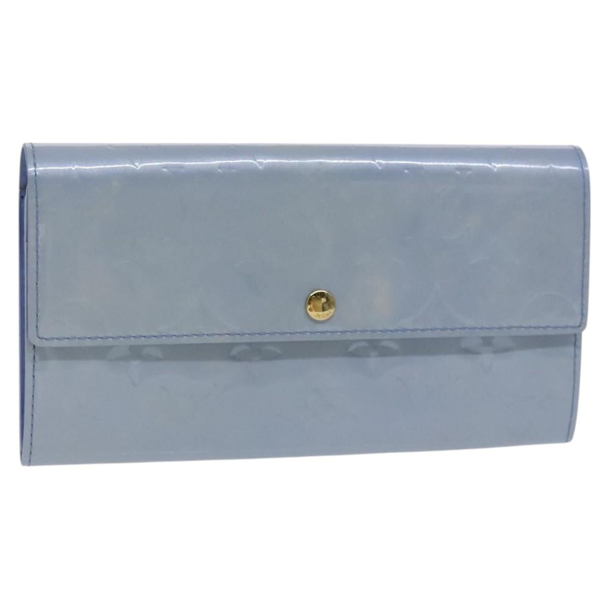 LOUIS VUITTON Vernis Pochette Porte Monnaie Credit Lavande M91235 LV Auth EC1023