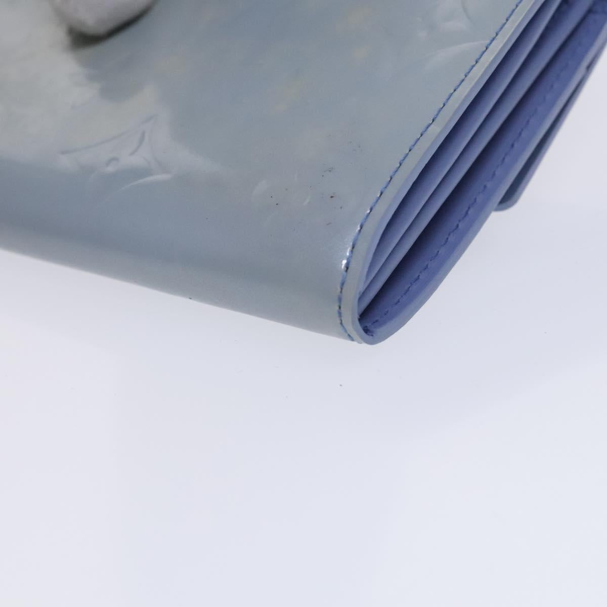 LOUIS VUITTON Vernis Pochette Porte Monnaie Credit Lavande M91235 LV Auth EC1023