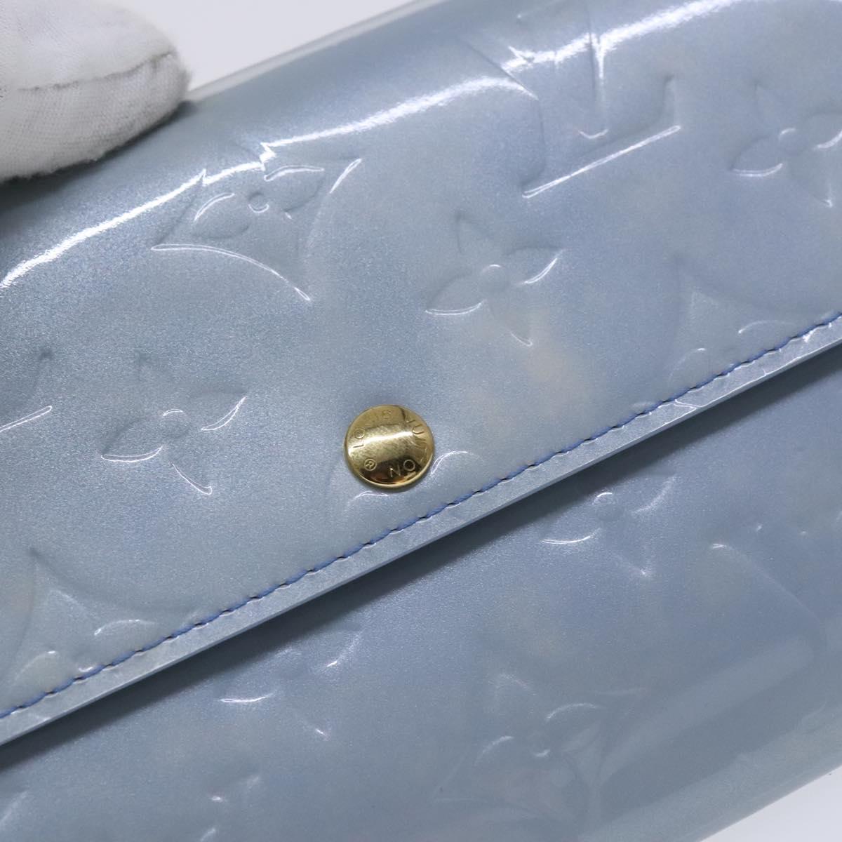 LOUIS VUITTON Vernis Pochette Porte Monnaie Credit Lavande M91235 LV Auth EC1023