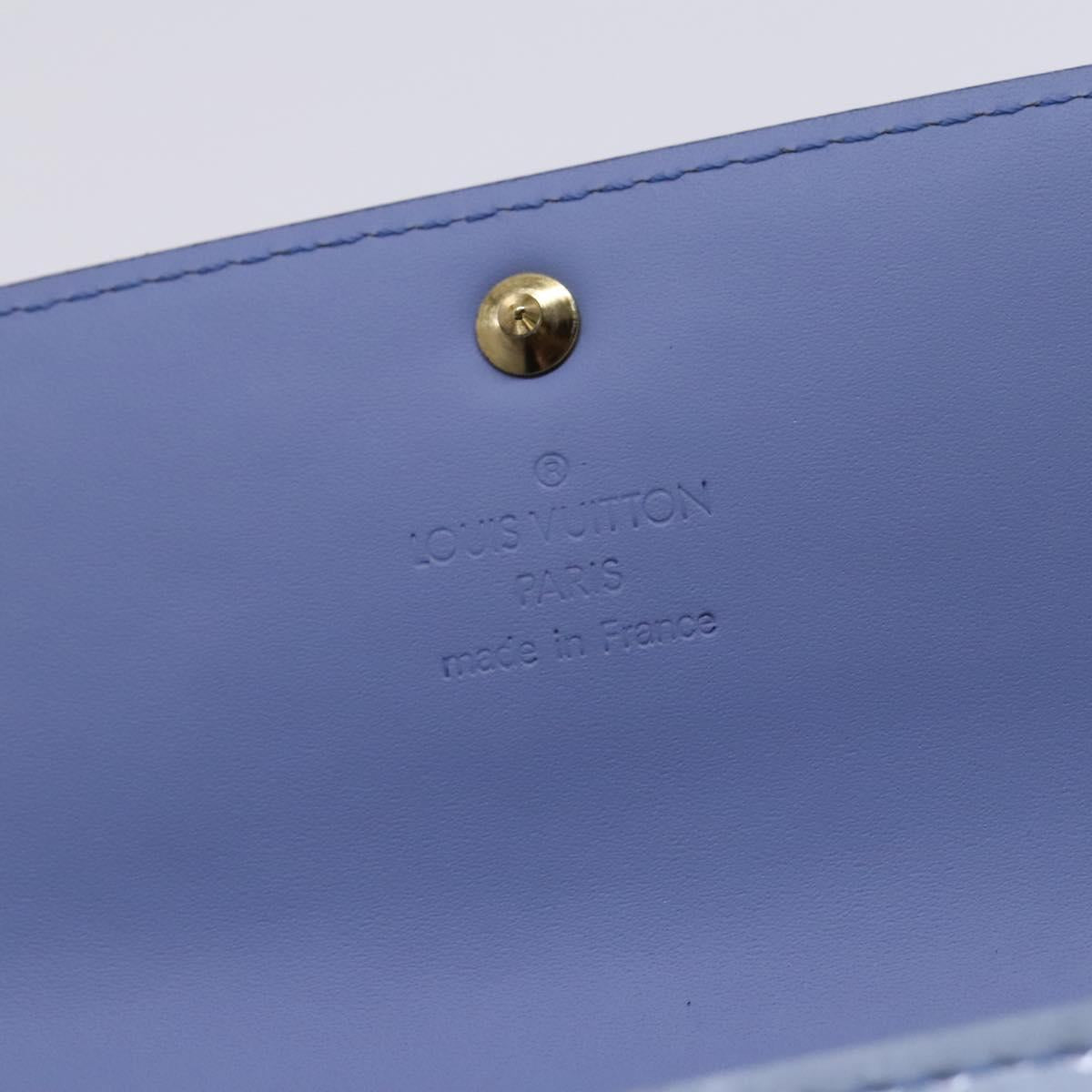 LOUIS VUITTON Vernis Pochette Porte Monnaie Credit Lavande M91235 LV Auth EC1023
