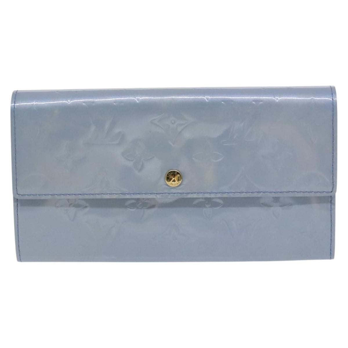 LOUIS VUITTON Vernis Pochette Porte Monnaie Credit Lavande M91235 LV Auth EC1023