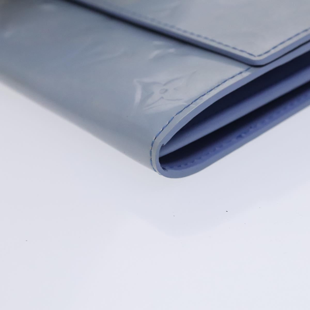 LOUIS VUITTON Vernis Pochette Porte Monnaie Credit Lavande M91235 LV Auth EC1023