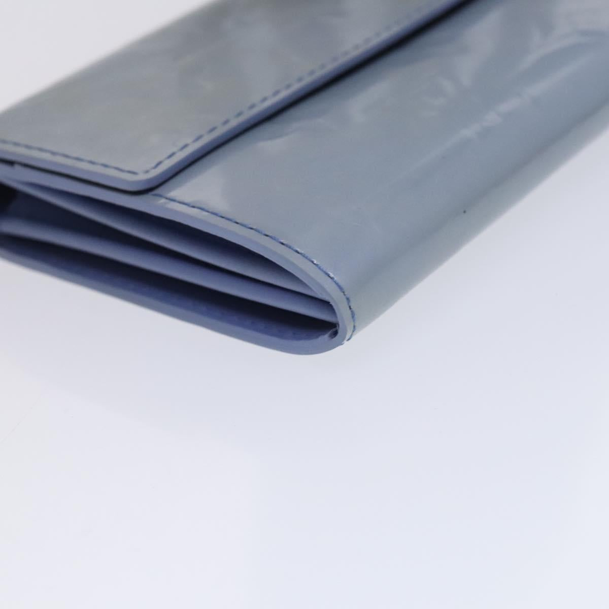 LOUIS VUITTON Vernis Pochette Porte Monnaie Credit Lavande M91235 LV Auth EC1023