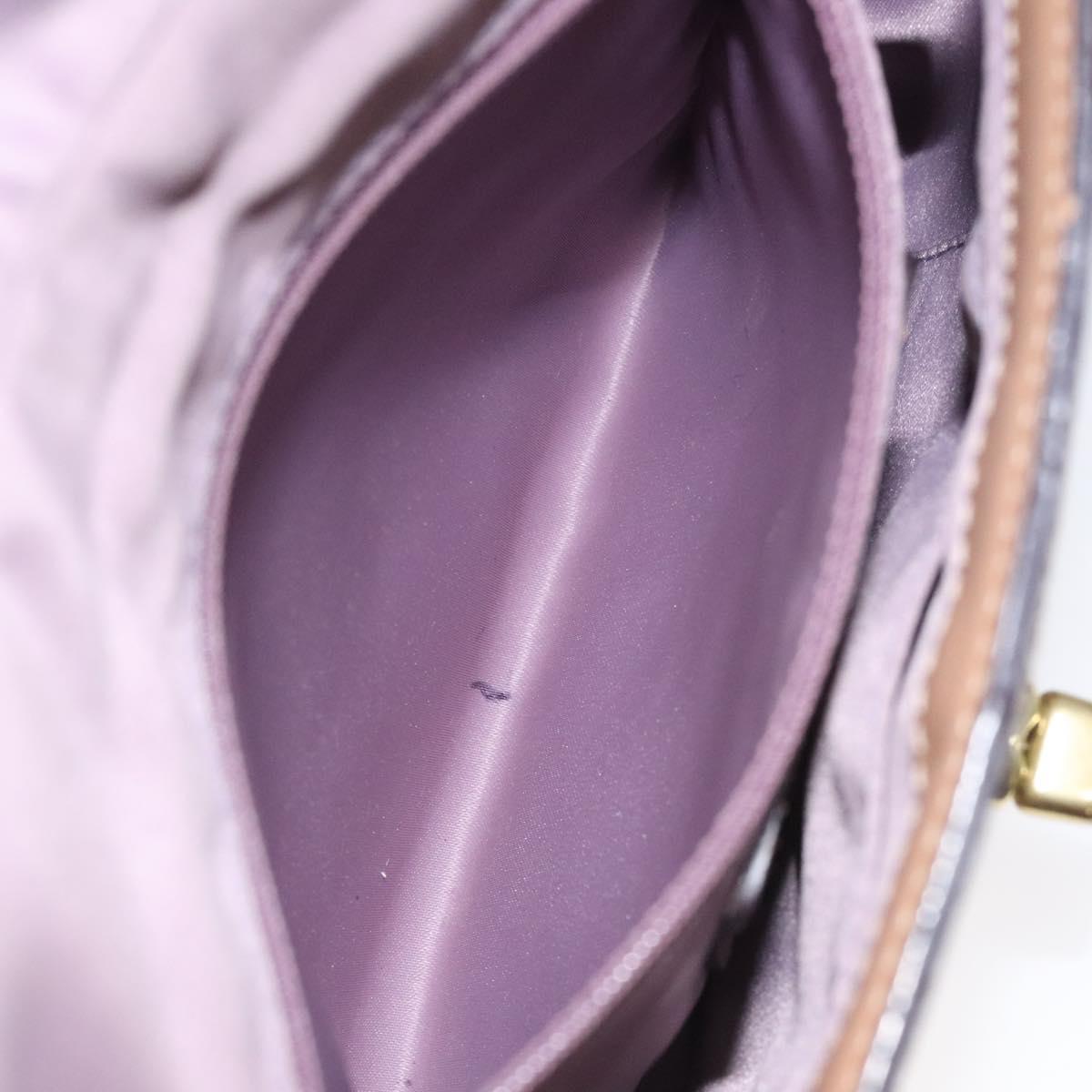 Coach Shoulder Bag Leather Beige Gold Auth EC1029