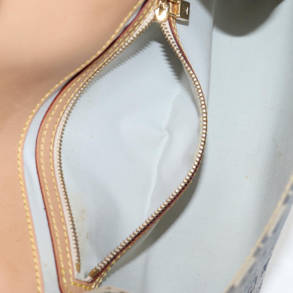 LOUIS VUITTON Monogram Mini Camille Chain Shoulder Bag Blue M92002 Auth EC1035AM