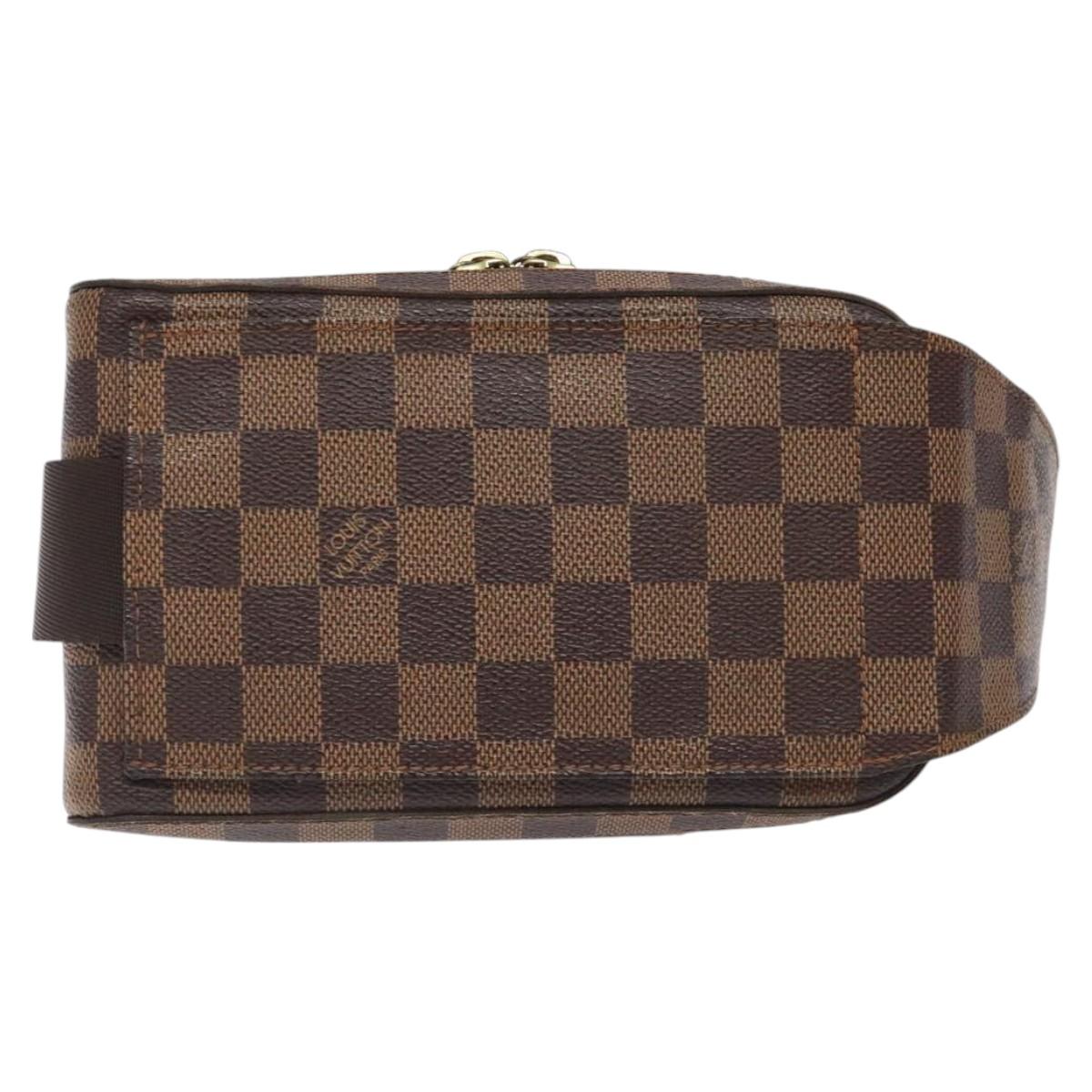 LOUIS VUITTON Damier Ebene Geronimos Shoulder Bag N51994 LV Auth EC1038