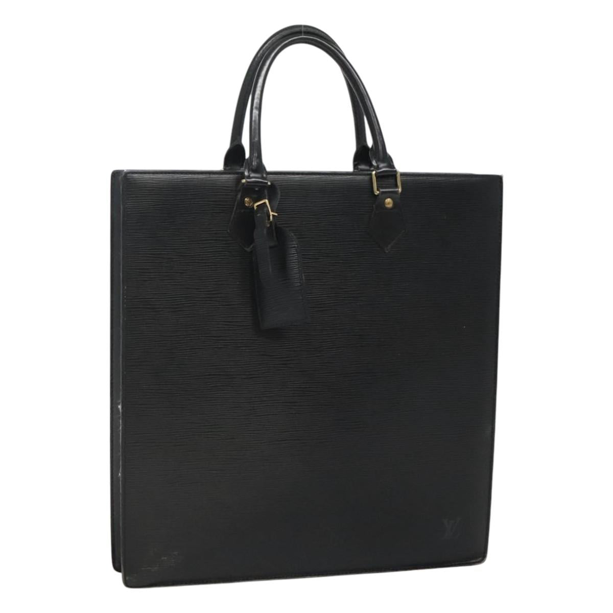 LOUIS VUITTON Epi Sac Plat Hand Bag Black M59082 LV Auth EC107