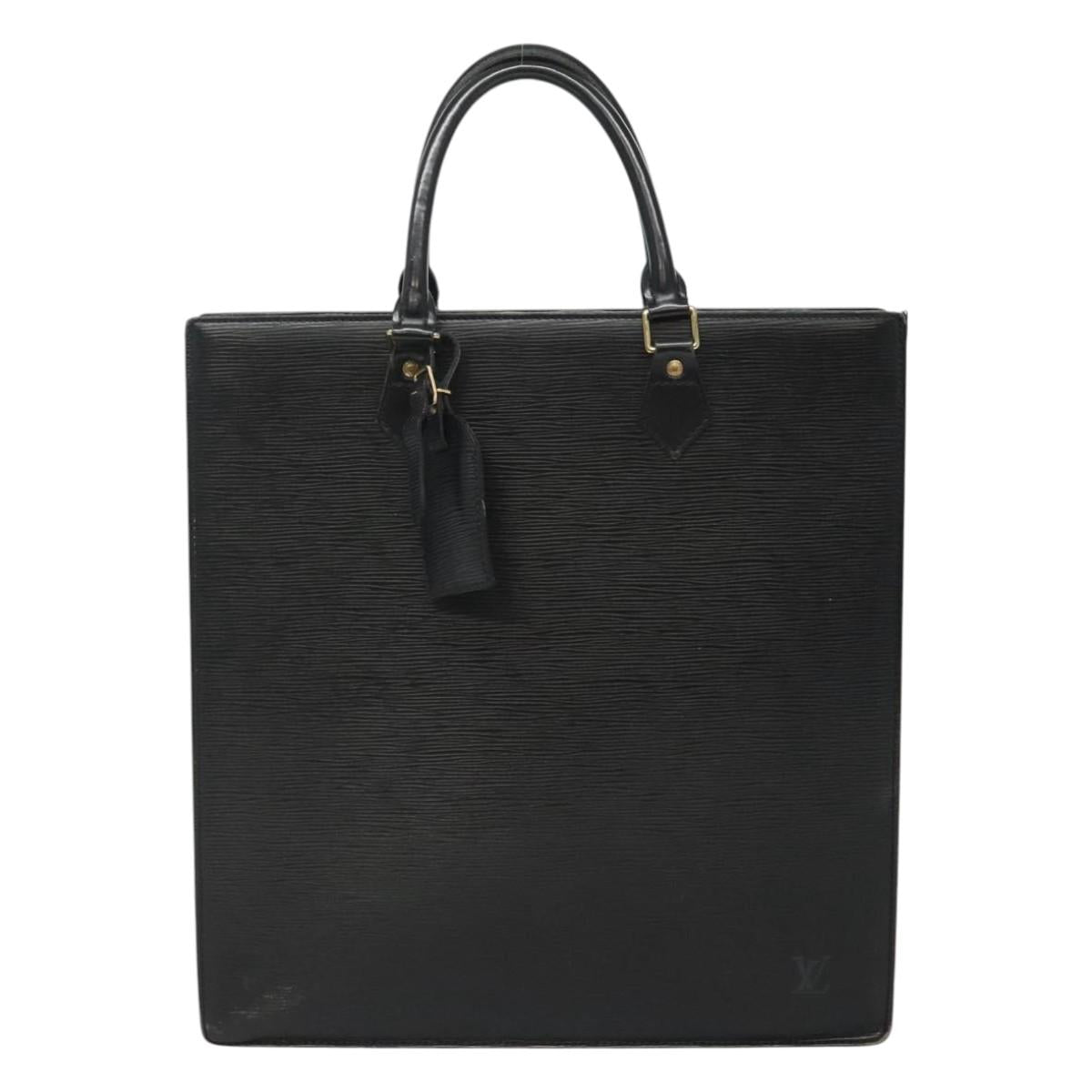 LOUIS VUITTON Epi Sac Plat Hand Bag Black M59082 LV Auth EC107