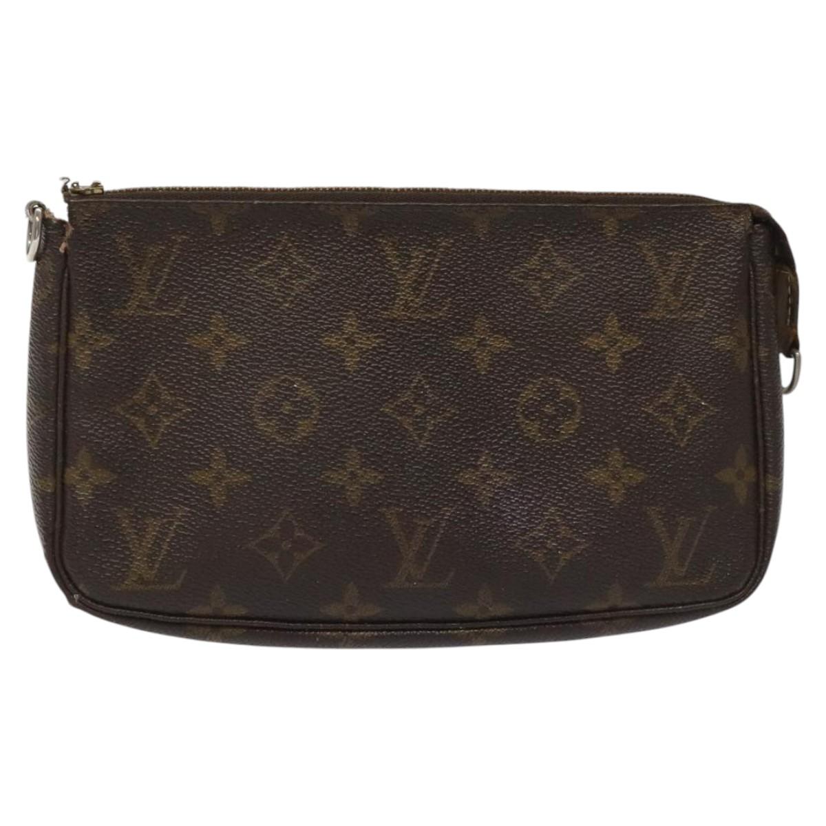 LOUIS VUITTON Monogram Pochette Accessoires Pouch M51980 LV Auth EC167