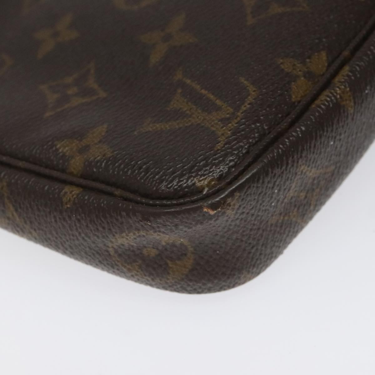 LOUIS VUITTON Monogram Pochette Accessoires Pouch M51980 LV Auth EC167