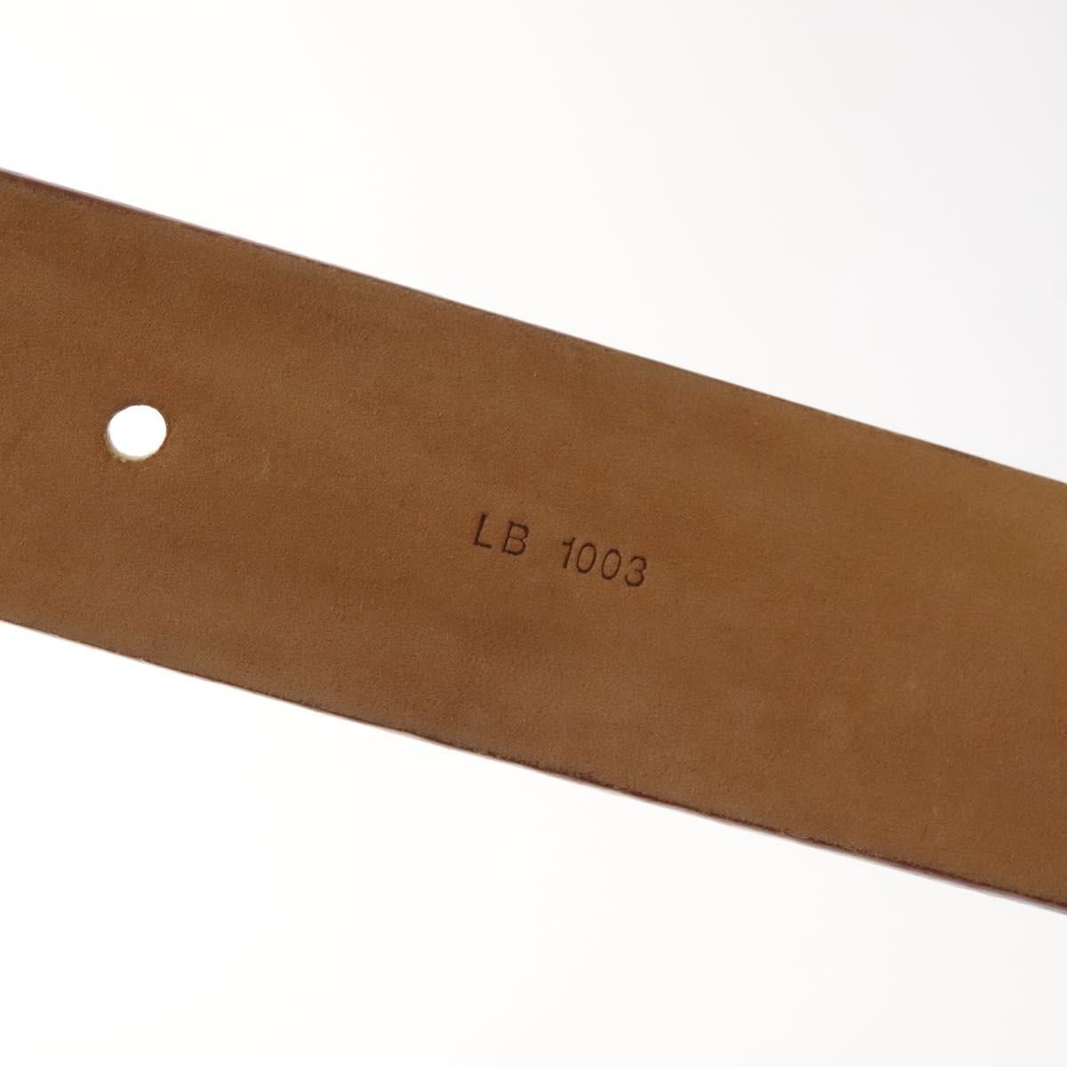 LOUIS VUITTON Monogram Multicolor Ceinture Carre Belt White M9270U Auth EC172V