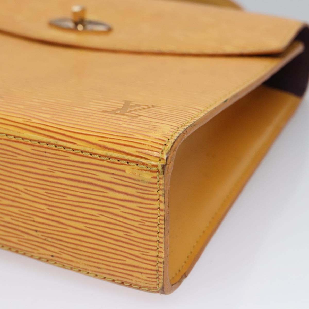 LOUIS VUITTON Epi Malesherbes Hand Bag Tassili Yellow Jonne M52379 LV Auth EC198